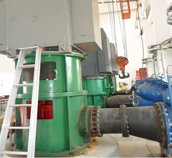 中电投鲁阳电厂二期立式长轴斜流泵